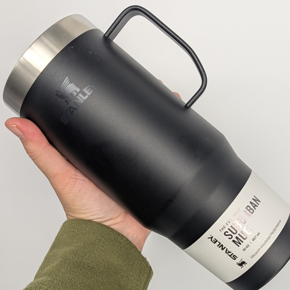 new STANLEY The Everyday Suburban Mug | 30 OZ black hot cold cup water coffee